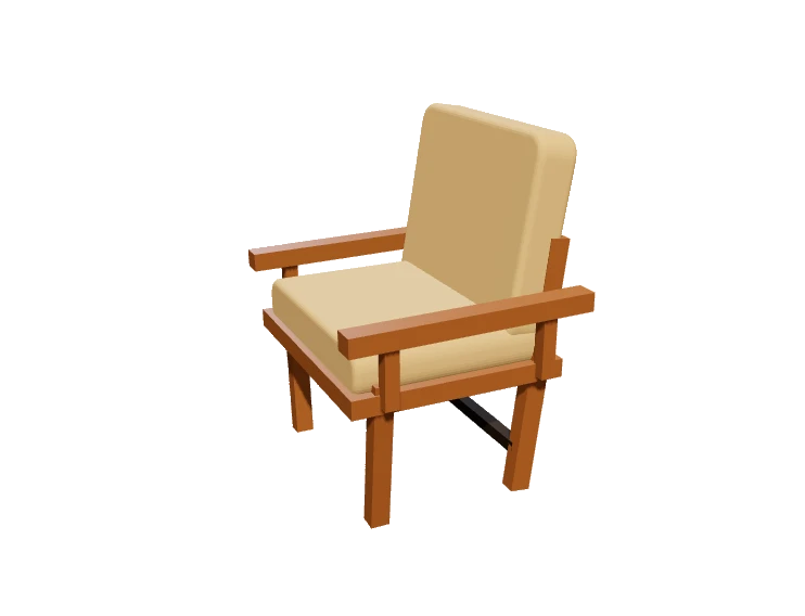 Studio chair model available in the interactive demo